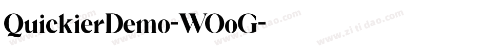 QuickierDemo-WOoG字体转换