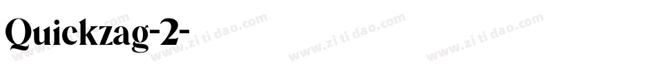 Quickzag-2字体转换