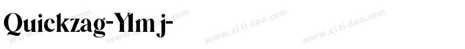 Quickzag-Y1mj字体转换