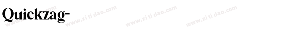 Quickzag字体转换