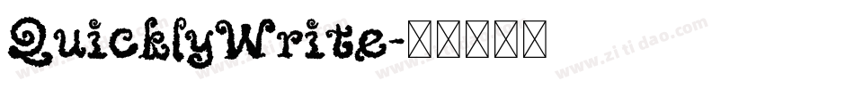 QuicklyWrite字体转换