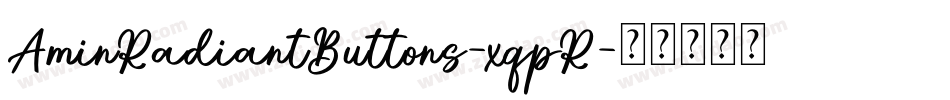 AminRadiantButtons-xqpR字体转换