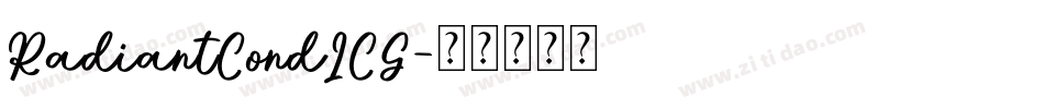 RadiantCondICG字体转换