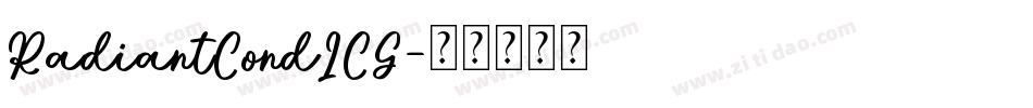 RadiantCondICG字体转换