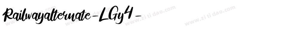 Railwayalternate-LGy4字体转换