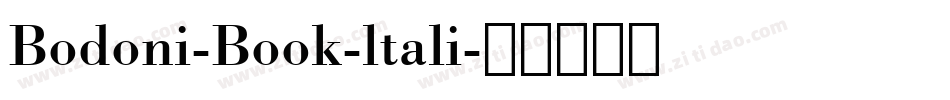 Bodoni-Book-ltali字体转换