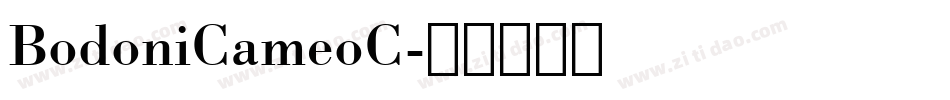 BodoniCameoC字体转换