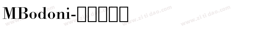 MBodoni字体转换