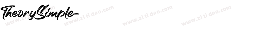 TheorySimple字体转换