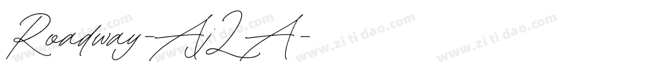 Roadway-AjLA字体转换