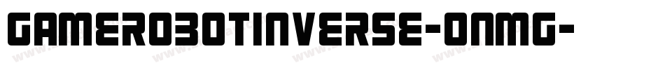 GameRobotInverse-0nMG字体转换