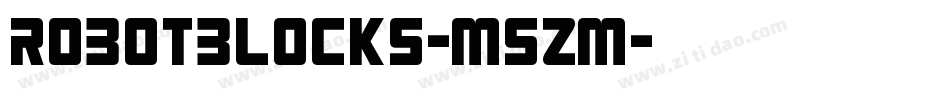 RobotBlocks-m5zm字体转换