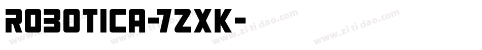 Robotica-7ZxK字体转换