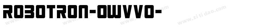 Robotron-0Wvvo字体转换