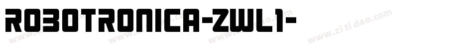 Robotronica-zWl1字体转换