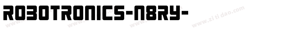 Robotronics-n8RY字体转换
