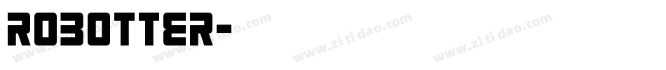Robotter字体转换
