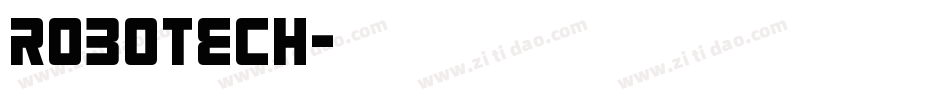 robotech字体转换