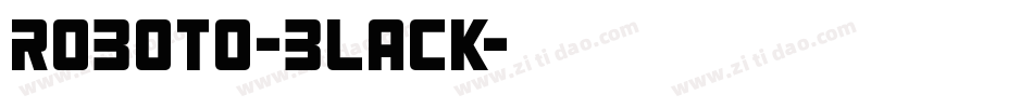 roboto-black字体转换