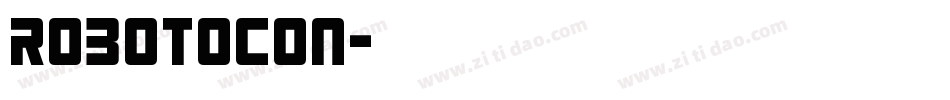 robotocon字体转换