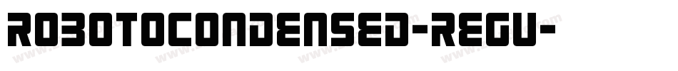 robotocondensed-regu字体转换