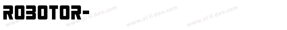 robotor字体转换