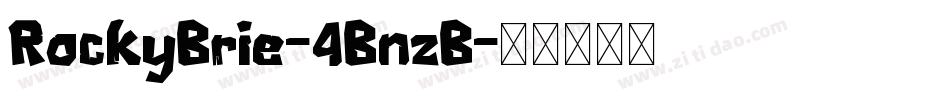 RockyBrie-4BnzB字体转换