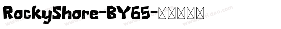 RockyShore-BY65字体转换