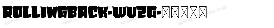 RollingBack-WvzG字体转换