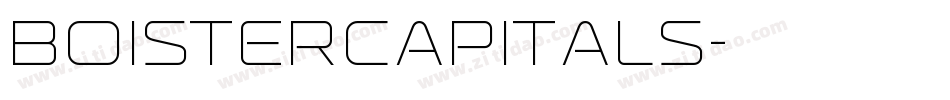 BoisterCapitals字体转换