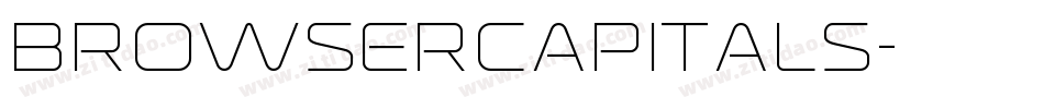 BrowserCapitals字体转换