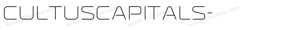 CultusCapitals字体转换