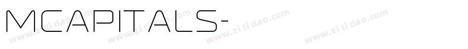 MCapitals字体转换