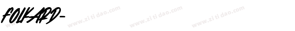 FOLKARD字体转换