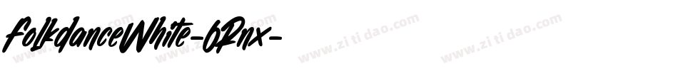 FolkdanceWhite-6Rnx字体转换
