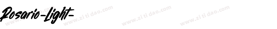 Rosario-Light字体转换