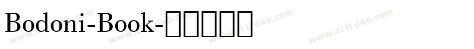 Bodoni-Book字体转换