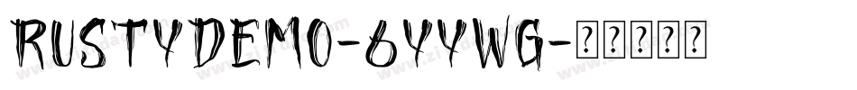 RustyDemo-6YYwg字体转换