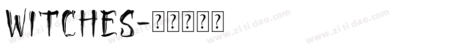 Witches字体转换