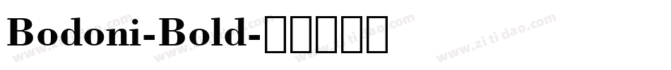 Bodoni-Bold字体转换