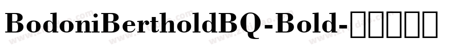 BodoniBertholdBQ-Bold字体转换
