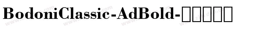 BodoniClassic-AdBold字体转换