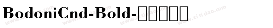 BodoniCnd-Bold字体转换