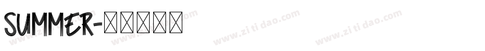 SUMMER字体转换