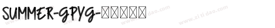 Summer-GpYG字体转换