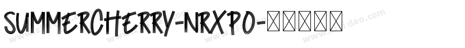 SummerCherry-nRxP0字体转换