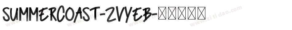 SummerCoast-ZVyEB字体转换