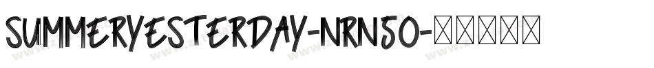 SummerYesterday-nRn5O字体转换