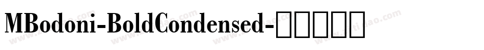 MBodoni-BoldCondensed字体转换
