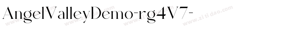 AngelValleyDemo-rg4V7字体转换